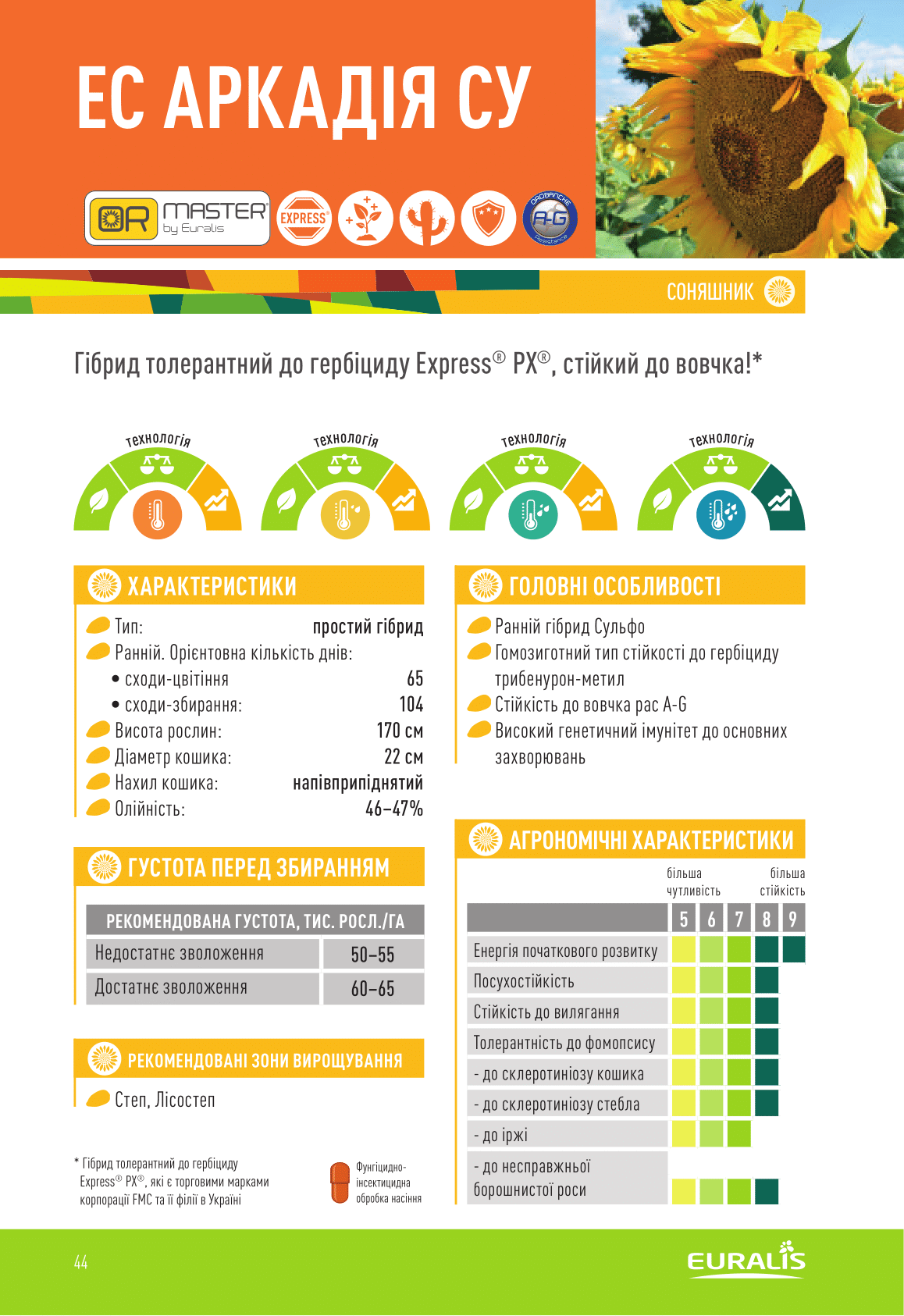 Купити Насіння соняшнику ЄС АРКАДІЯ СУ